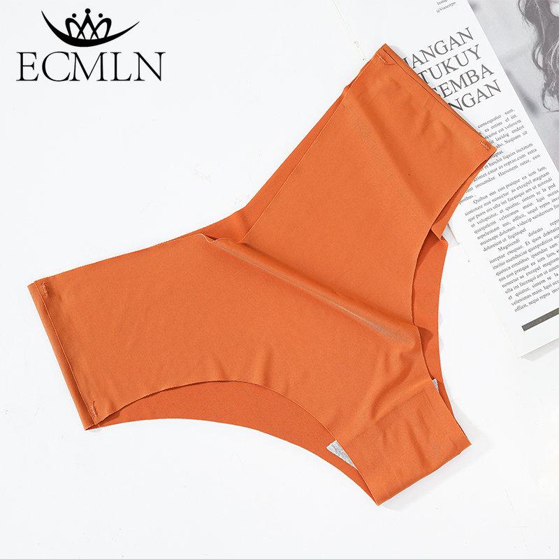 Women's One-piece Ice Silk Seamless Panties V-shaped Low-waist Breathable Underwear Skin-friendly Soft Lingerie