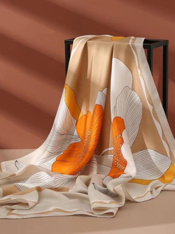 SIYUTANG 14 Momme Silk Twill Cloud Collar Scarf