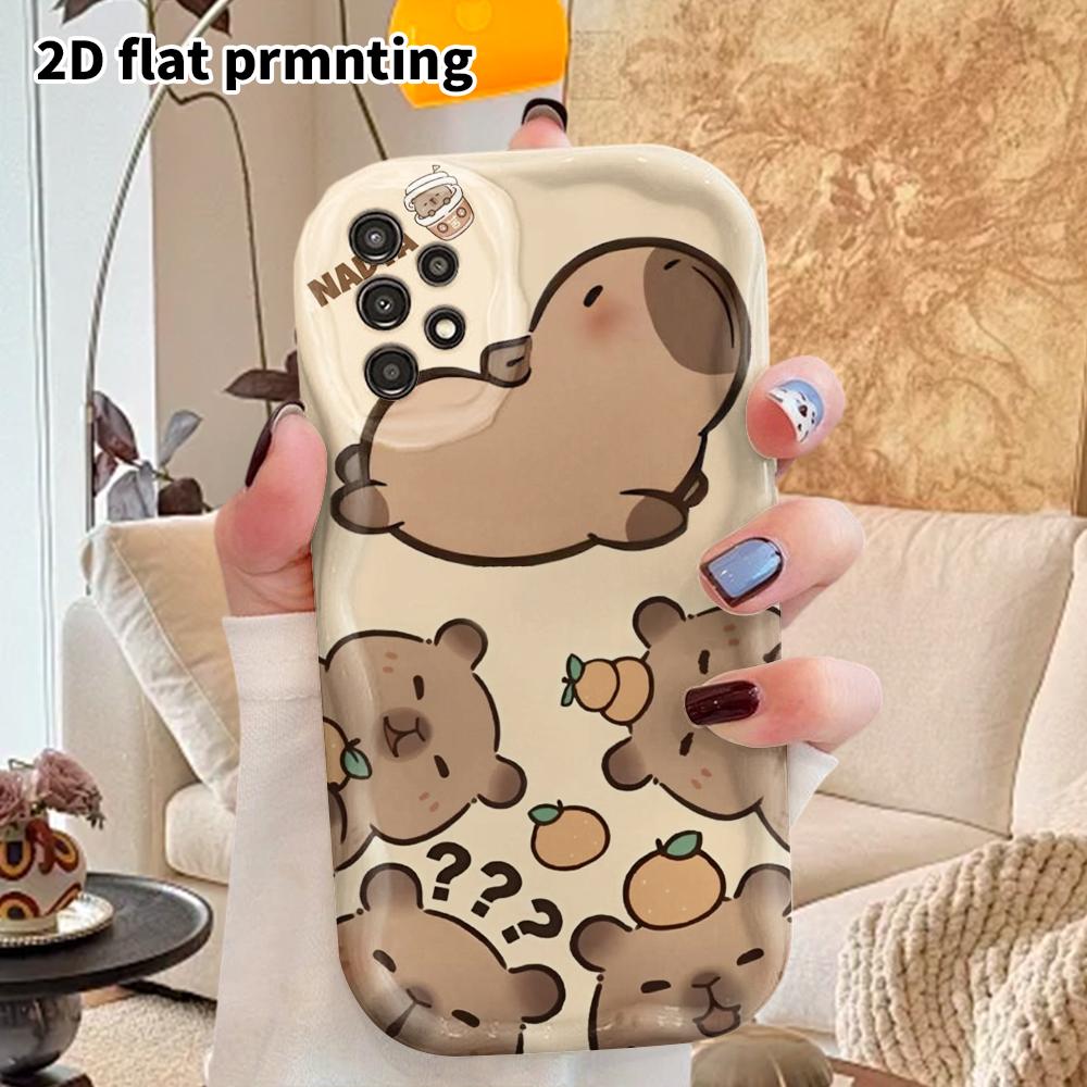 Phone Case: 2D Flat Samsung Galaxy A34 A35 M05 M06 S20 S22 S21 FE Plus 5G Protective Case, Couple Style, Orange Theme, Christmas and Halloween Gift