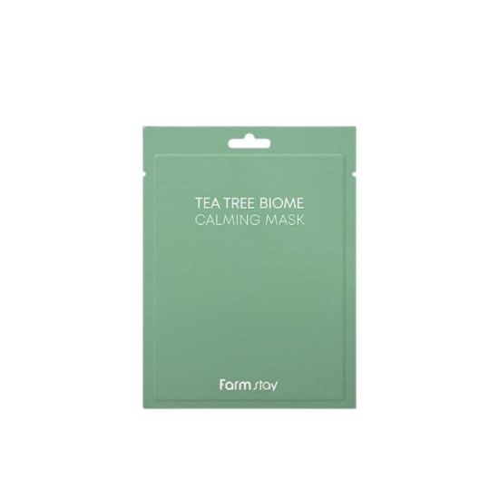 

Farmstay Tea Tree Biome Calming Mask Soothing & Hydrating Facial Sheet Mask 25ml × 10 Sheets