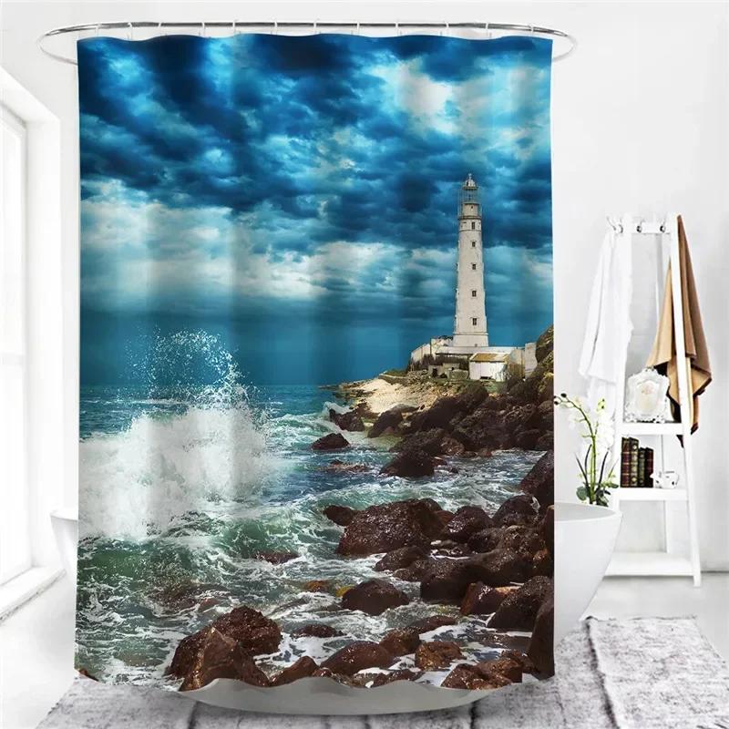 Funny Bathing Rubber Ducklings Shower Curtains Kids Home Bathroom Decor Blackout Screen Waterproof Fabric Bath Curtain Cortina