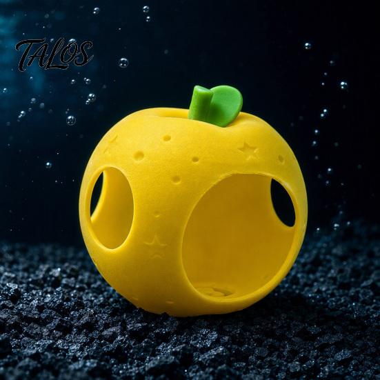 Safe Shelter for Water Pets Fruit Aquarium Hide Cave, Apple Pitaya Fish Tank Hideout, 3D Aquatic Landscaping Small Tanks Printed Decorative Betta And