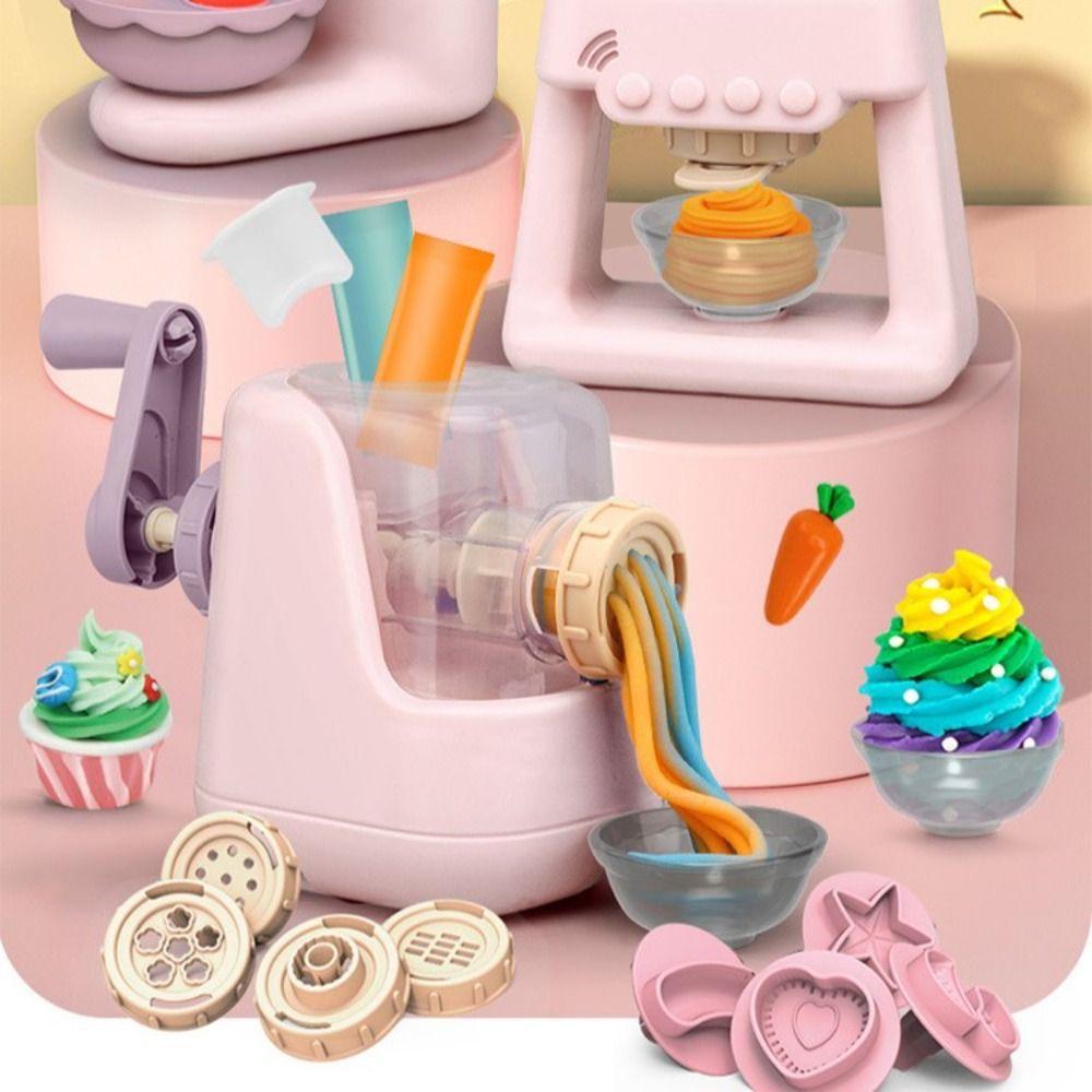 Mini Colourful Clay Pasta Machine Cooking Toys Simulation Kitchen Ice Cream Machine   Girls