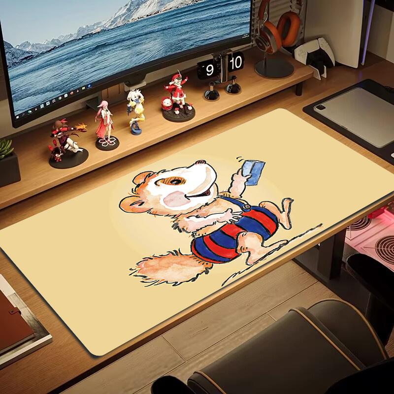 Bobo Siebenschläfer Print  Cushion Non-slip Laptop Tablet Big Mousepad XXL Mat Mini PC Playmat With Lock Edge