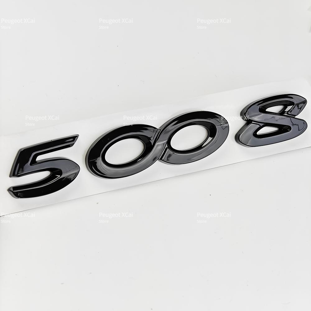 Old 3D ABS Rear Trunk Number Emblem Badge for Peugeot 2008 3008 4008 5008 Car Accessories T2