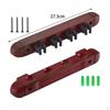 Billiard Cue Claw Billiards Foot Rest Storage Fishing Rod Holder Wall Rack with 4 Clips