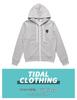 HEYPLAY Men's Japanese Trendy Cotton Hoodie - Layered White Heart Zipper, Autumn/Winter