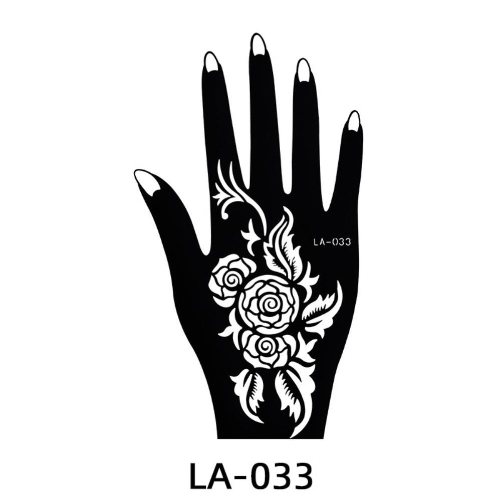 

Hollow Mehndi Tattoo Template Temporary Hand Tattoo Sticker Butterfly Henna Stencil Body Art Style 28