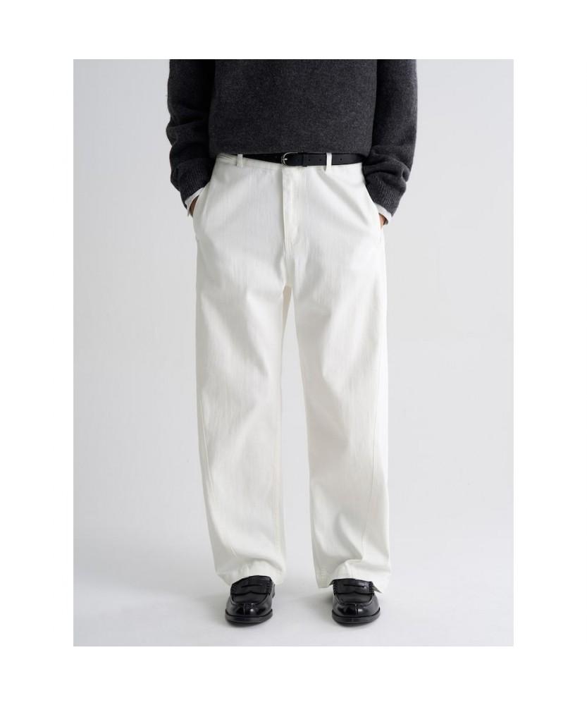 8seconds Curved Cotton Pants White