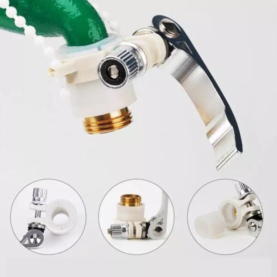Tubo per Lavatrice 3 in 1 Tubo dell'Acqua Nastro Raccordo Rapido Connettore Accessorio