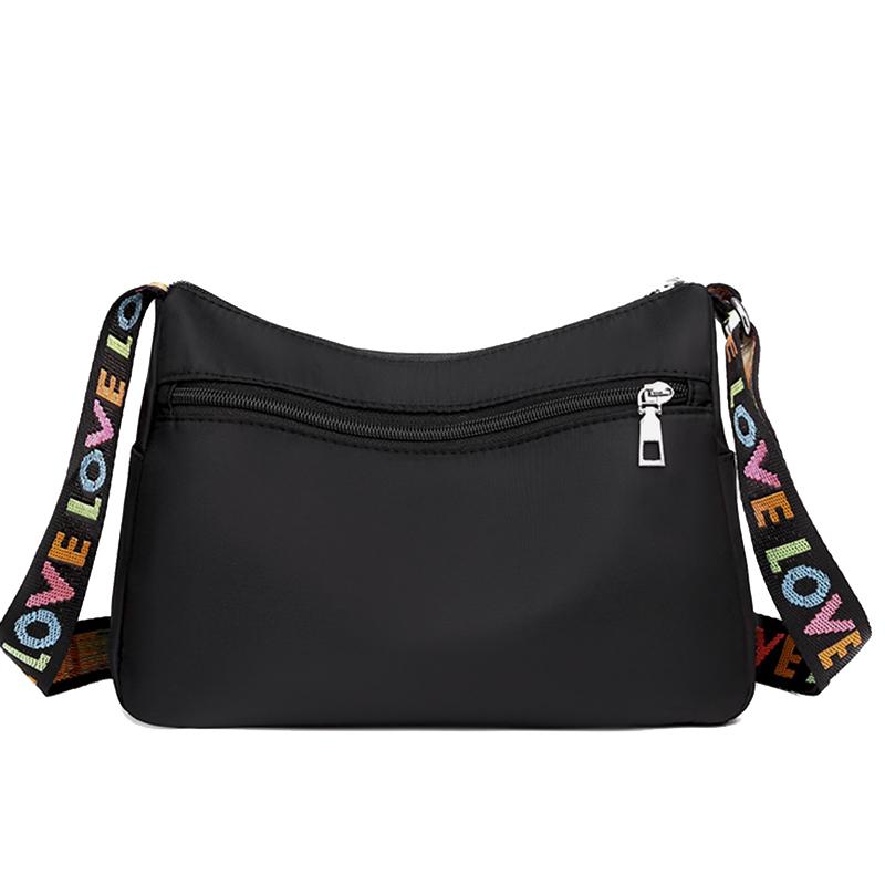 Women'S Crossbody Bag Waterproof Nylon Oxford Shoulder Messenger Bags Casual Large Capacity Handbag Ladies Travel Shopping Tote