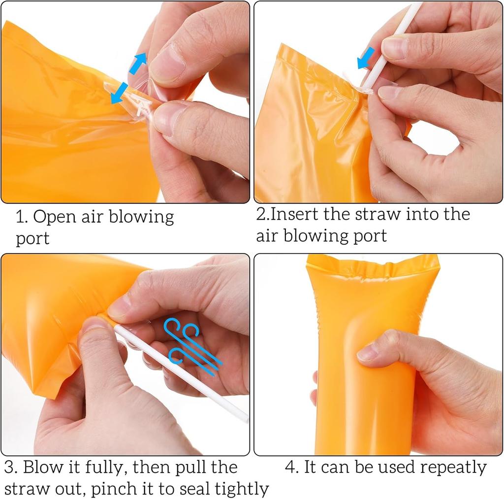 24/48Pcs Color Inflatable Rod Team Spirit Cheerleading Stadium Noise Manufacturing Gas Pole Inflatable Party Sports Cheer