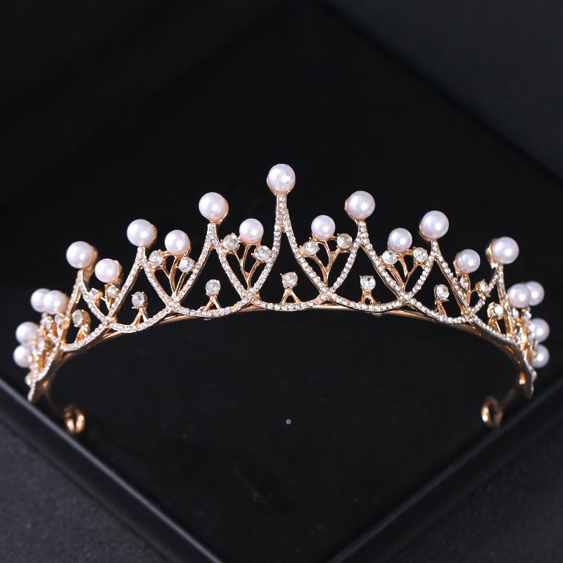 Baroque Vintage Crystal Rhinestone Tiaras And Crowns Diadems Headbands For Women Bride Wedding Hair Accessories Jewelry Band
