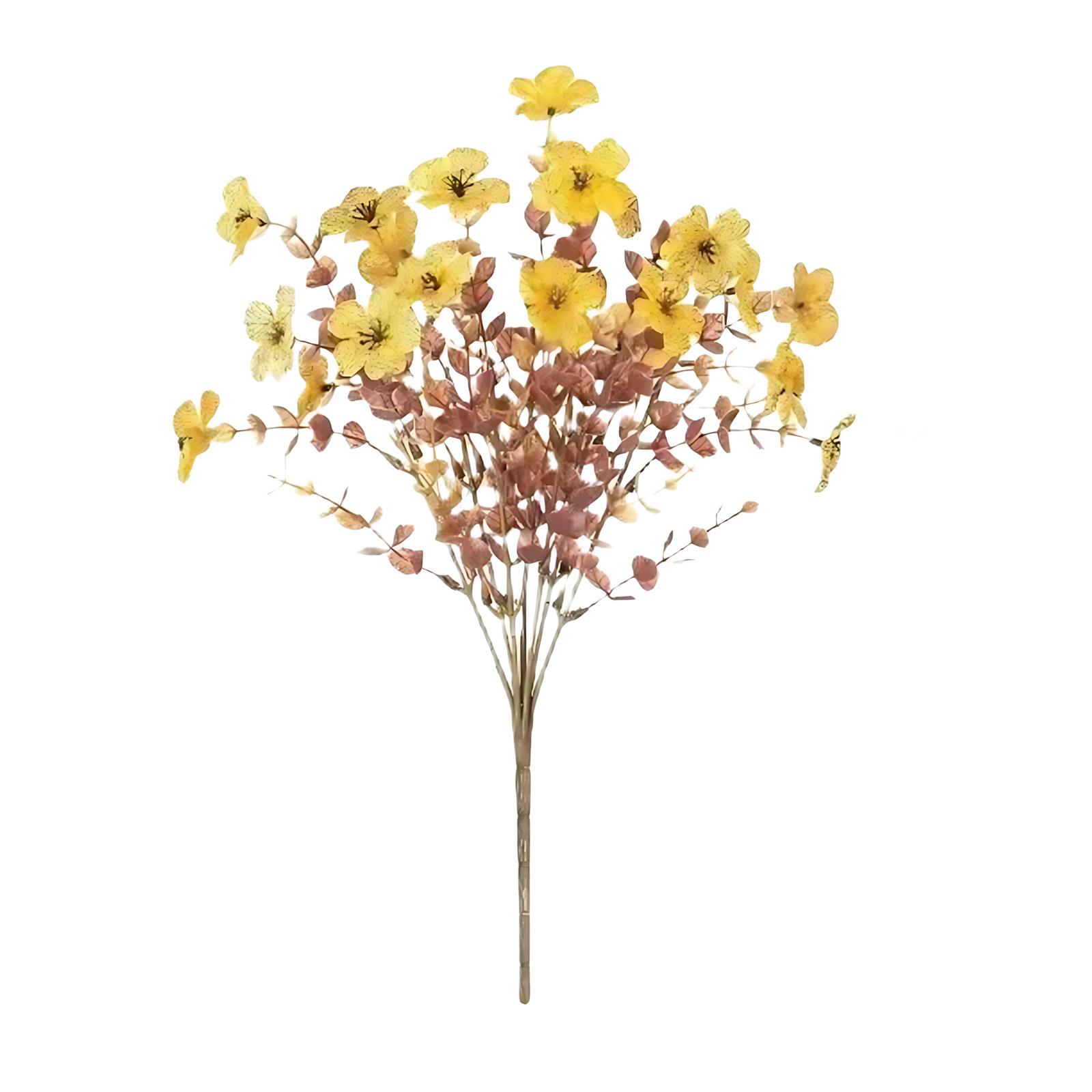 

Коричнево-фиолетовый пластиковый искусственный цветок для дома, искусственное растение, букет, украшение, орнаменты One Size