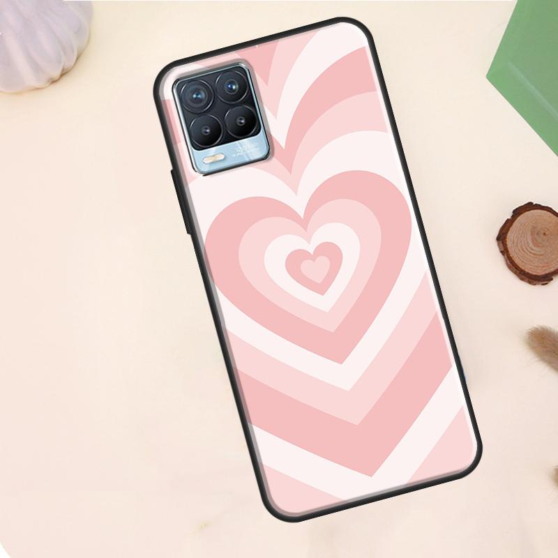 

Purple Brown Pink Blue Heart Case For Realme 15 Pro GT7 GT6 C75 C65 C67 C61 C53 C55 C51 C35 C63 C71 11 12 13 14 Pro Plus Realme C63 4G