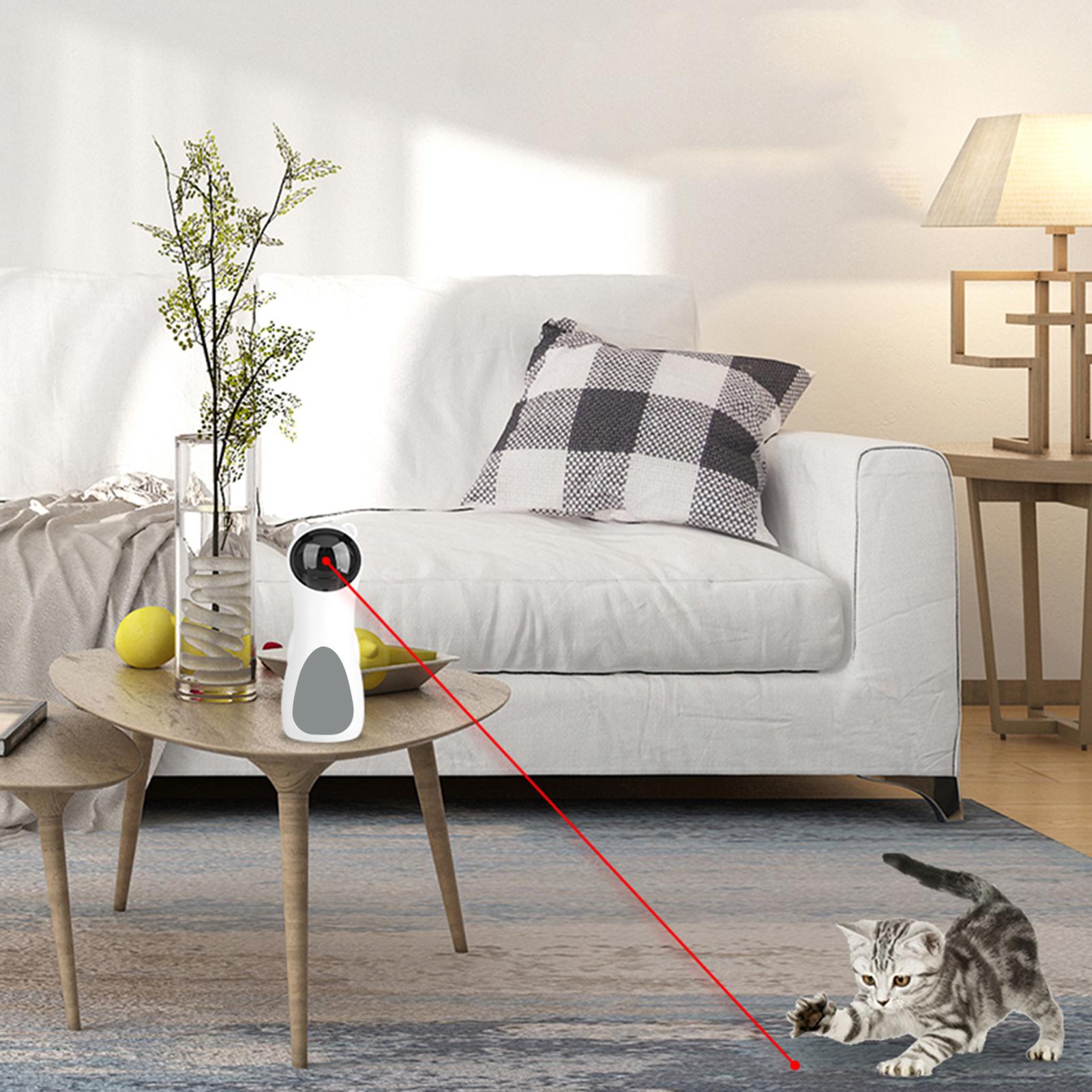 

Cat Toy, Automatic Rotating Pointer for Cats, USBCelsiusBattery Charging Operated Pet Training Exercise Chaser Tool with 5 Mode