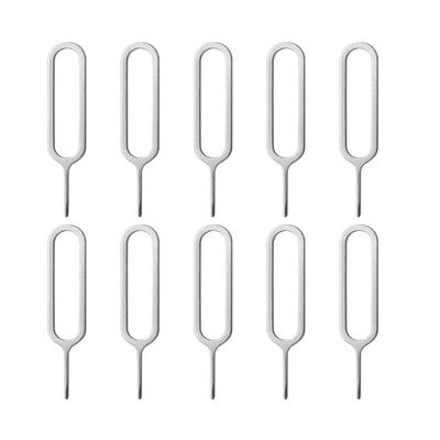 1/10/100 szt. Pin do tacki karty SIM Kluczyk Ejector Narzędzia do wyjmowania Igła Otwieracz Ejector Akcesorium do smartfona iPhone Huawei Samsung