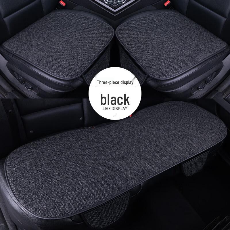 Ganzjahres-Grobleinen Fünfsitzer Auto Sitzbezug Dreiteiliges Set