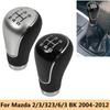 MT Gear Shift Knob Lever Handball For Mazda 2 3 6 3BK 323 2006 2007 2008 2009 2010 Car Styling Accessories