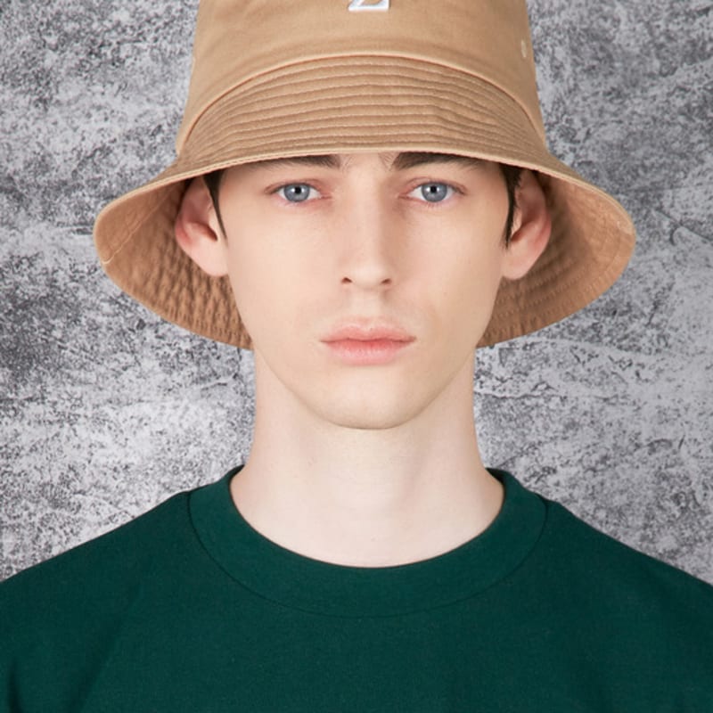 VARZAR 3D Monogram Color Bucket Hat Beige