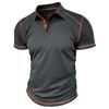 New Summer Men's Short-sleeved Polo Shirt Men's Colour Blocking Lapel Polo Shirt Men's Body Shirt