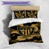 Athletic Bilbao Football Printed 3 Pieces Bedding Set, Comfortable Skin Friendly Bedroom Duvet Cover Set