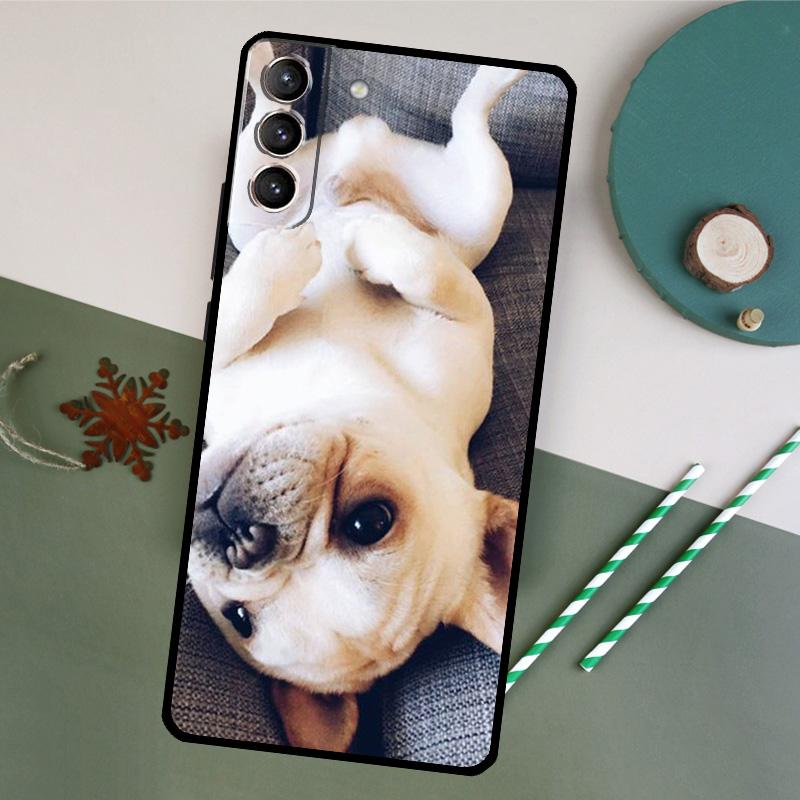 Funny french bulldog Phone Case For Samsung Galaxy S26 S24 Ultra S20 S21 S22 S23 S25 Plus S10 S25 FE Back Cover