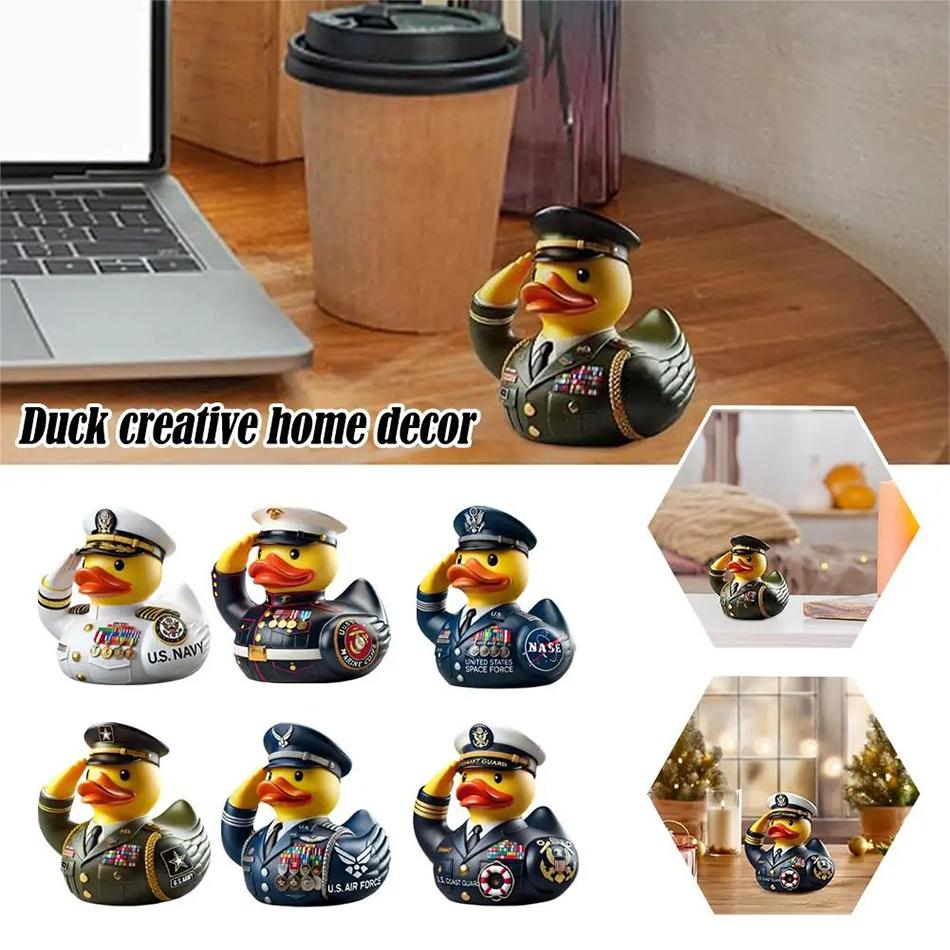 Duck Creative Home Decoration Resin Duck Statue Room Desktop Home Decorative Ornamnet Elegant ArtiCraft
