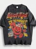 T-shirt Grafica Vintage Kool-Aid Man, Top Oversize Retrò Anni '90 in Cotone DTG
