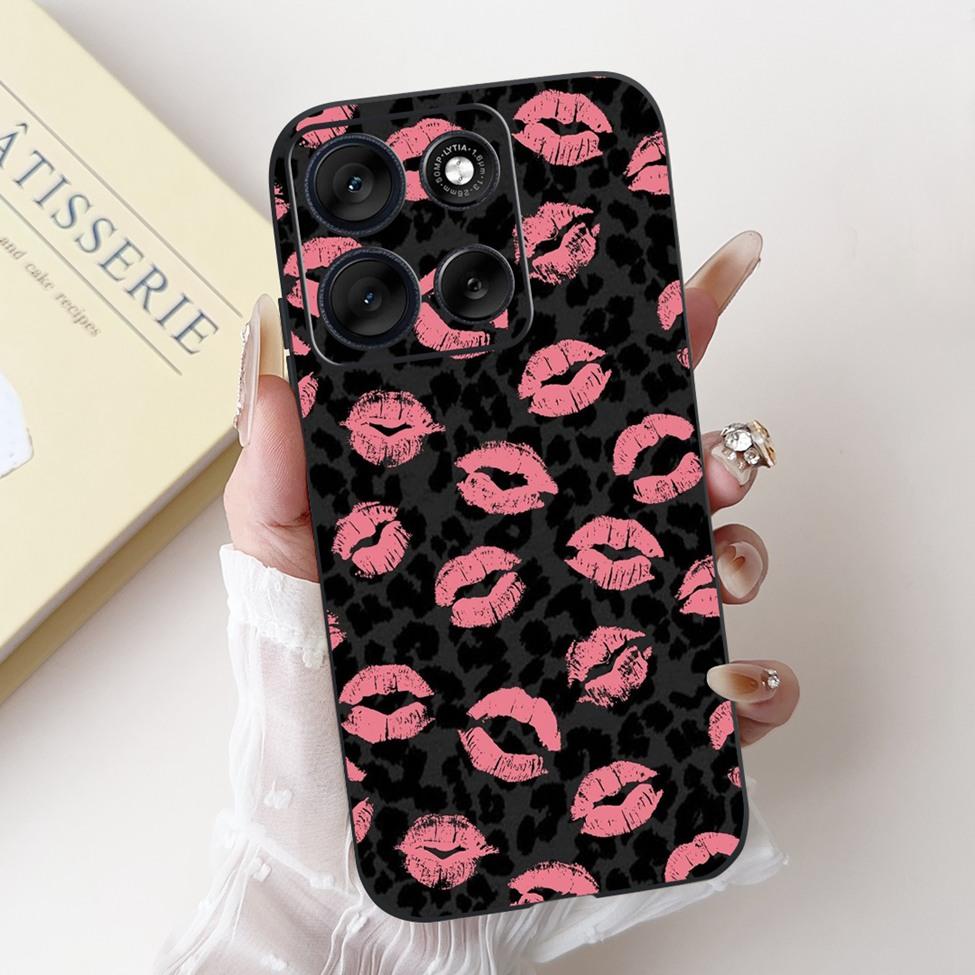 5G For Motorola Moto G56 G86 Cover For Motorola Moto G86 Case Silicone Fashion Butterfly Luxury Cute Funny Painted Back Cover