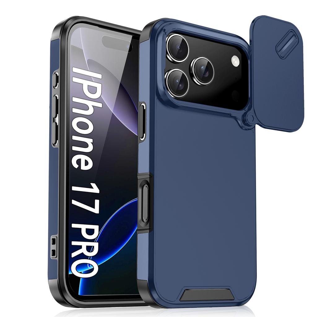 Slide Camera Lens Protection Phone Case For For Iphone 17Air 16E 16 15 14 Plus 13 Mini 12 11 17 Pro Max Shockproof Armor Cover Shell