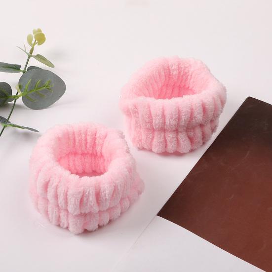 2 Paar verstellbare Armbänder Super wasserabsorbierend Elastisch Gesichtswasch-Armbänder Schnell trocknend Bequeme Passform Armband