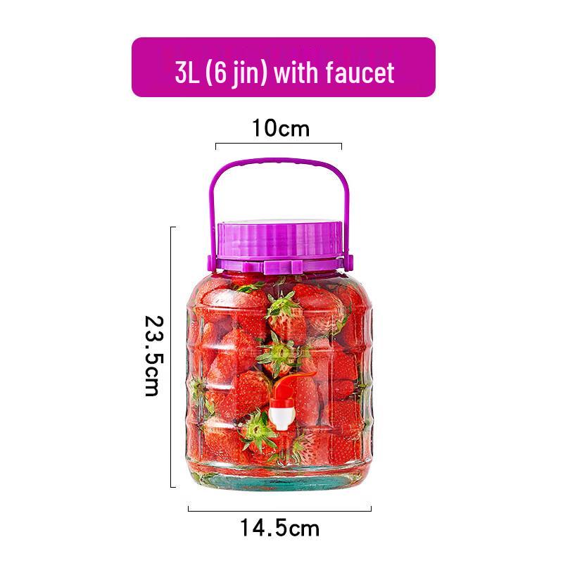 Стеклянный кувшин для настаивания с краником