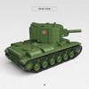Zweiter Weltkrieg WW2 Armee Militär Soldaten KV-2 Schwerer Panzer Maßstabsgetreues Modell Baustein Set Bausteine Spielzeug Spielsets Für Kinder
