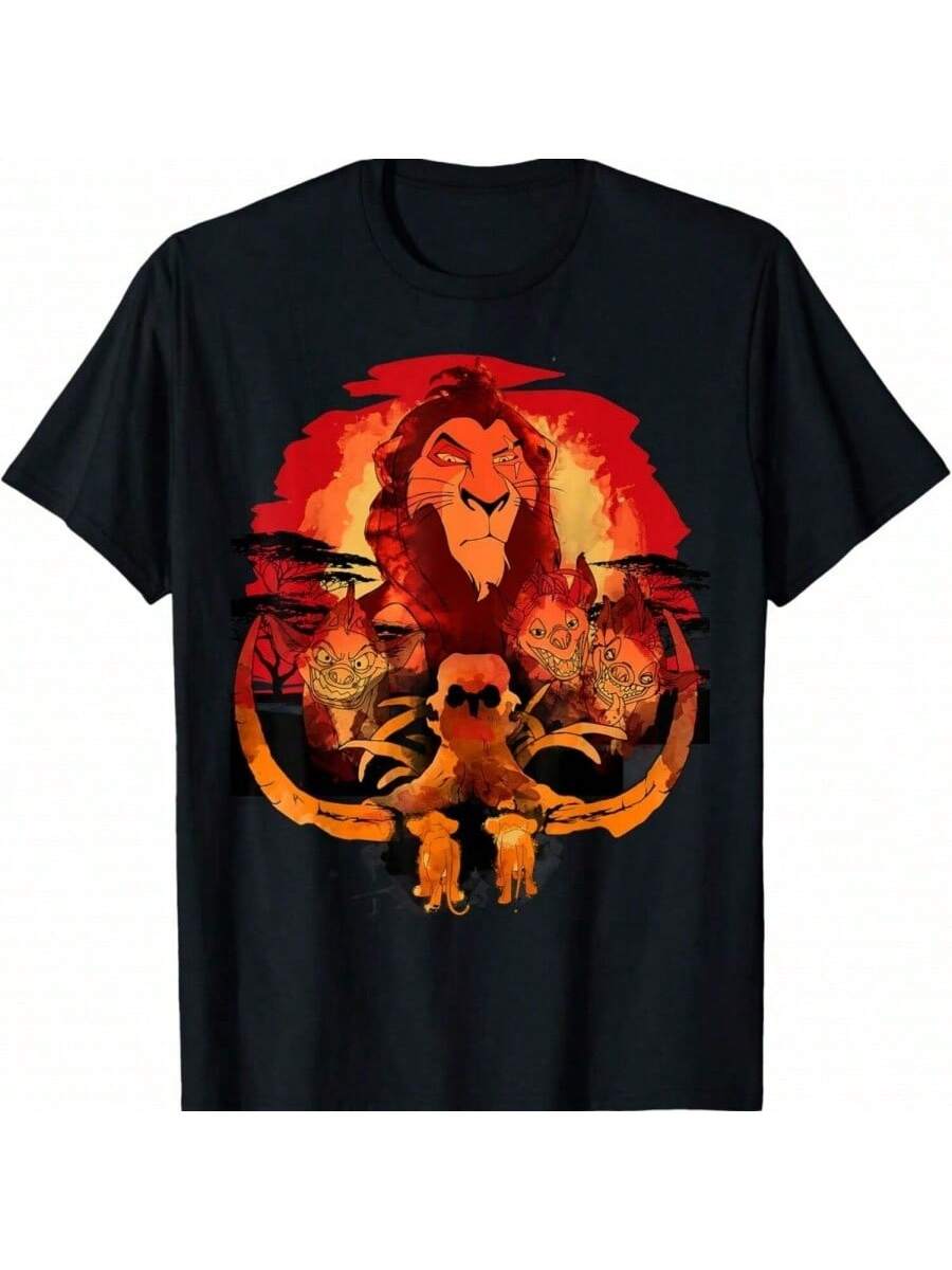Lion King Scar Watch Nala Dark Watercolor T-Shirt S разноцветный