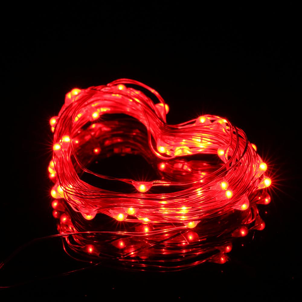 4.5V 1.8W 3 Meters 30 LED Fairy String Light Battery Powered Operated IP65 Water Resistance Twistable Bendable Flexible Red for Christmas Xmas Festiv