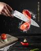 MOSFIATA Knife Set Kitchen Cutter Set with Stainless Steel Nakiri and Petty Knife Bread Santoku Paring Knife - 7-Piece High-Carbon Handles Chef's