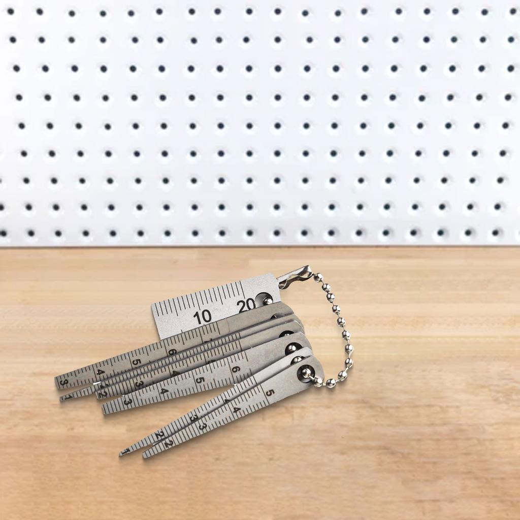 3710 6+20mm Gap Gauge Set Pocket Small Ruler Set Tapered Ruler 1 To 5 To 5.5 To 6 To 6.5 To 7.5 Small Size Light Weight Clear