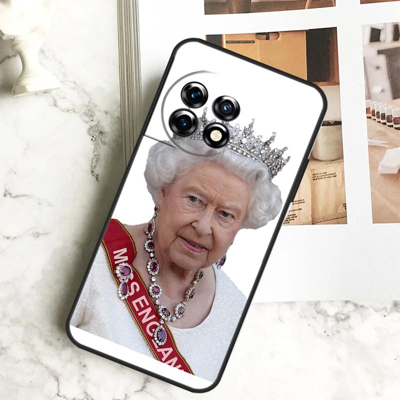 England Queen Elizabeth II Case For OnePlus 12 12R 11 9 10 Pro 10R 9R 8T 10T Nord CE 2 3 Lite 2T N10 N20 N30 CE4 Cover