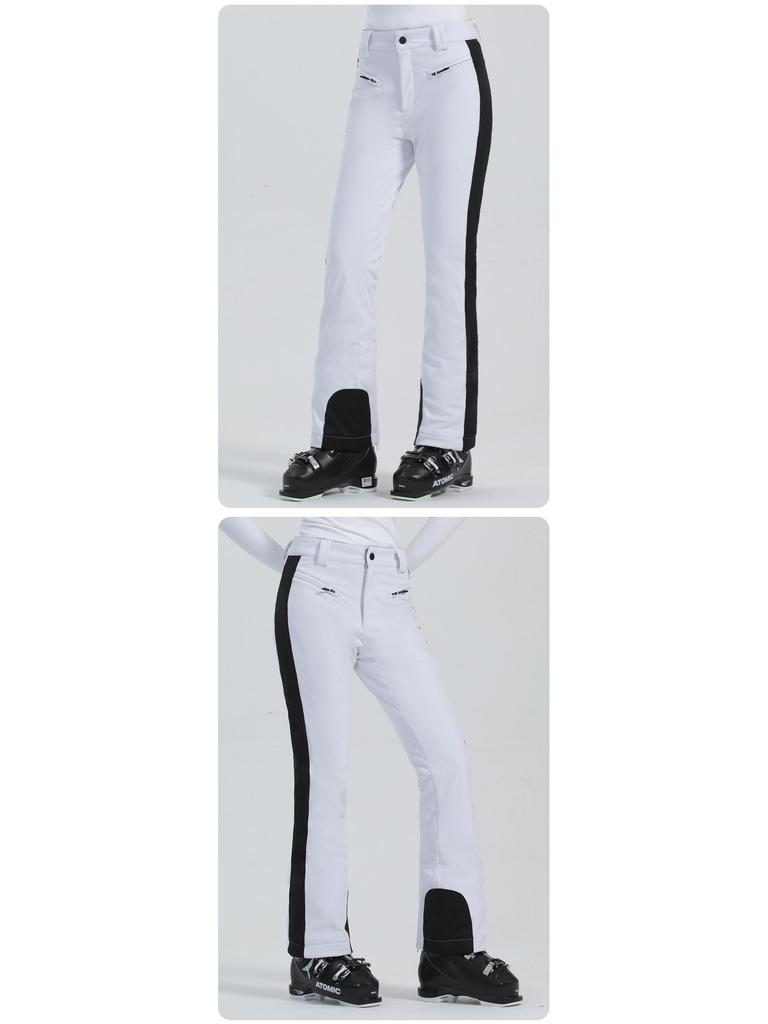 Dámské kostkované lyžařské kalhoty nového stylu: Větruodolné, Voděodolné, Elastické, Odolné proti oděru a Hřejivé Dvouvrstvé Venkovní Vybavení.