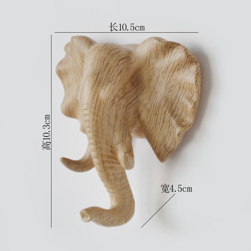 Europe Animal Shaped Hooks Deer Stags Rhino Horse Giraffe Elephant Head Wall Hanger Coat for Hat Hook Rack Holder Decoration