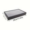 Velvet Ring Tray 100 Slots - Stackable Jewelry Organizer Drawer Insert for Closet & Valet Storage, Ring Display Pad, 1PC