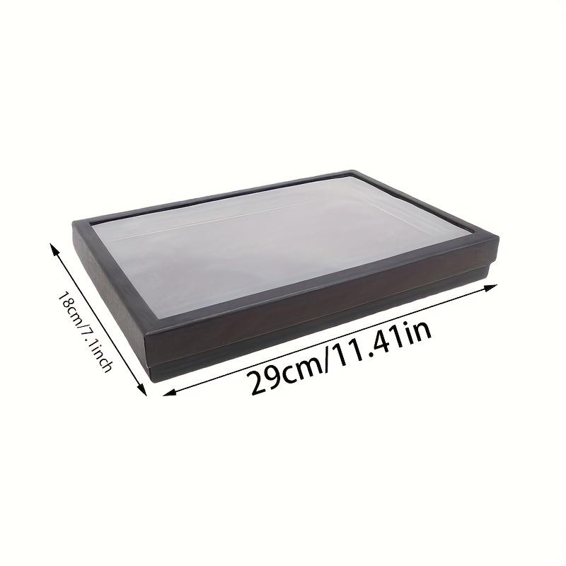 Velvet Ring Tray 100 Slots - Stackable Jewelry Organizer Drawer Insert for Closet & Valet Storage, Ring Display Pad, 1PC