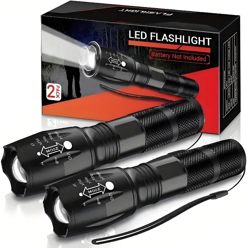 High Power Led Flashlight Zoomable Aluminum Camping Torch Waterproof Uses Batteries Outdoor Activities