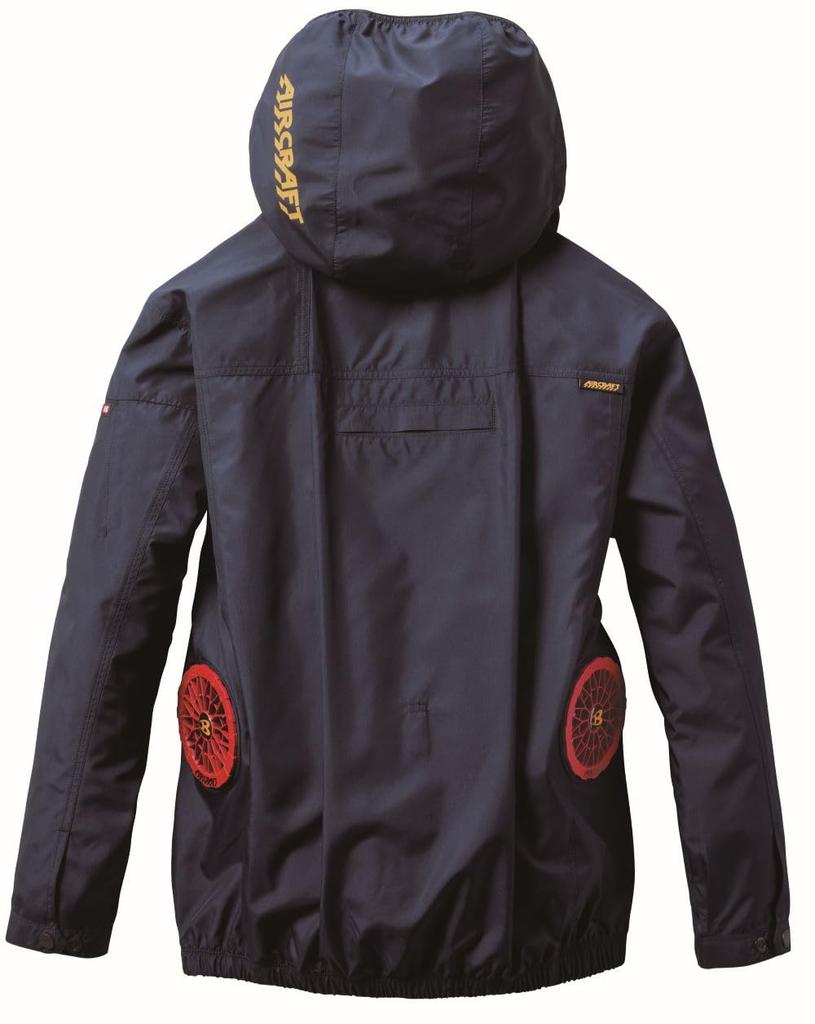 BURTLE Air Craft Short Sleeve Blouson (Unisex) for Spring/Summer, Navy, AC2056, Size 3, XXL