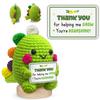 Cute Positive Crochet Animals Emotional Support Crochet Dinosaur Doll Handwoven Mini Animal Positive Gifts