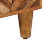 Storage Cabinet In Brown 60 X 33.5 X 100 Cm Solid Mango Wood