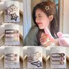 3/4Pcs/Set Women Girls Fashion Coffee Color Geometric Star Ornament Hair Clips Adult Sweet Hairpins Female Cute Hair Accessories