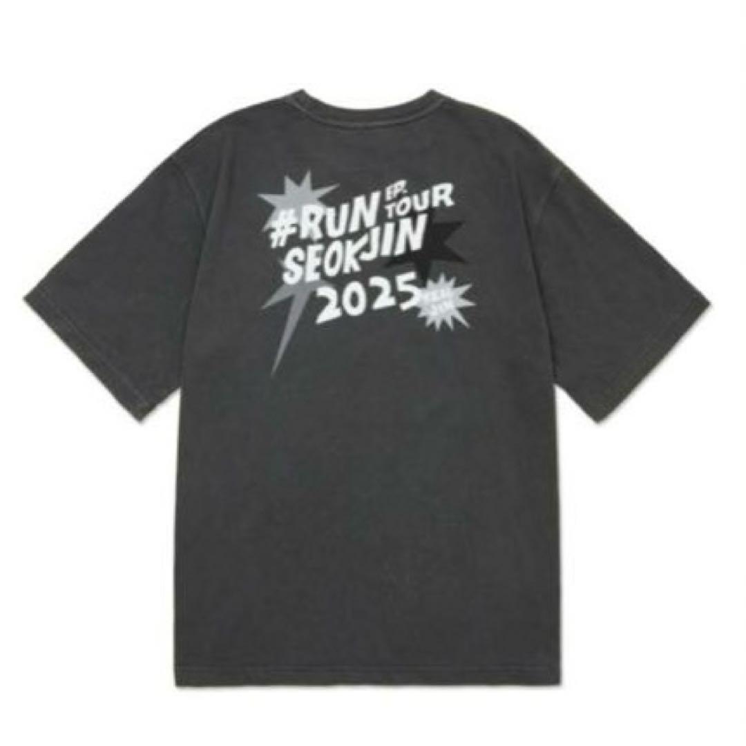 

[USED] Official Sold Out RUNSEOKJIN Tour T-Shirt, Dark Gray, BTS Jin