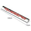 Quat Tro Logo Metal Car Trunk Tail Emblem Badge Sticker Decor for A4L A6L